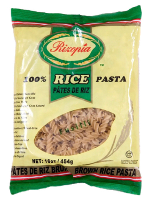 Rizopia - Rice Pasta - Brown - Fusilli