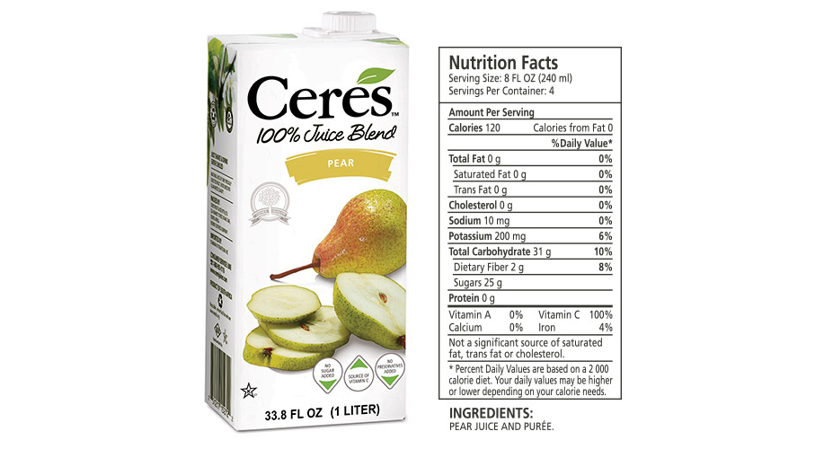 Ceres - Pear Juice 1L