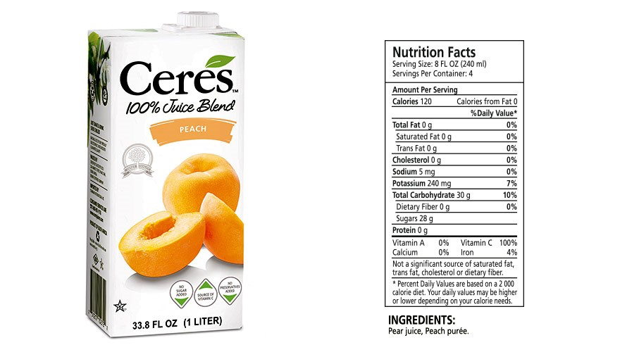 Ceres - Peach - 1 litre