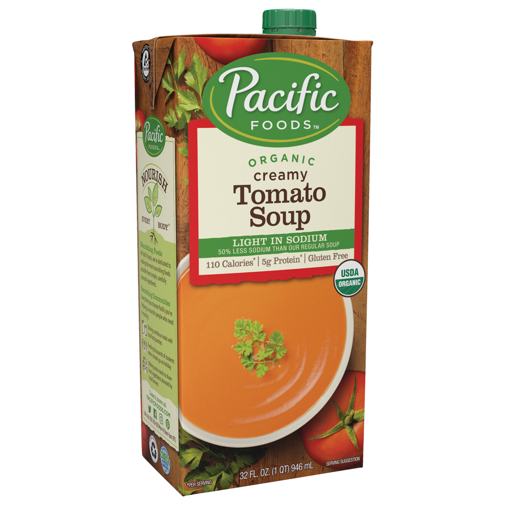 Pacific Foods Organic - Low Sodium Creamy Tomato Soup - 1L