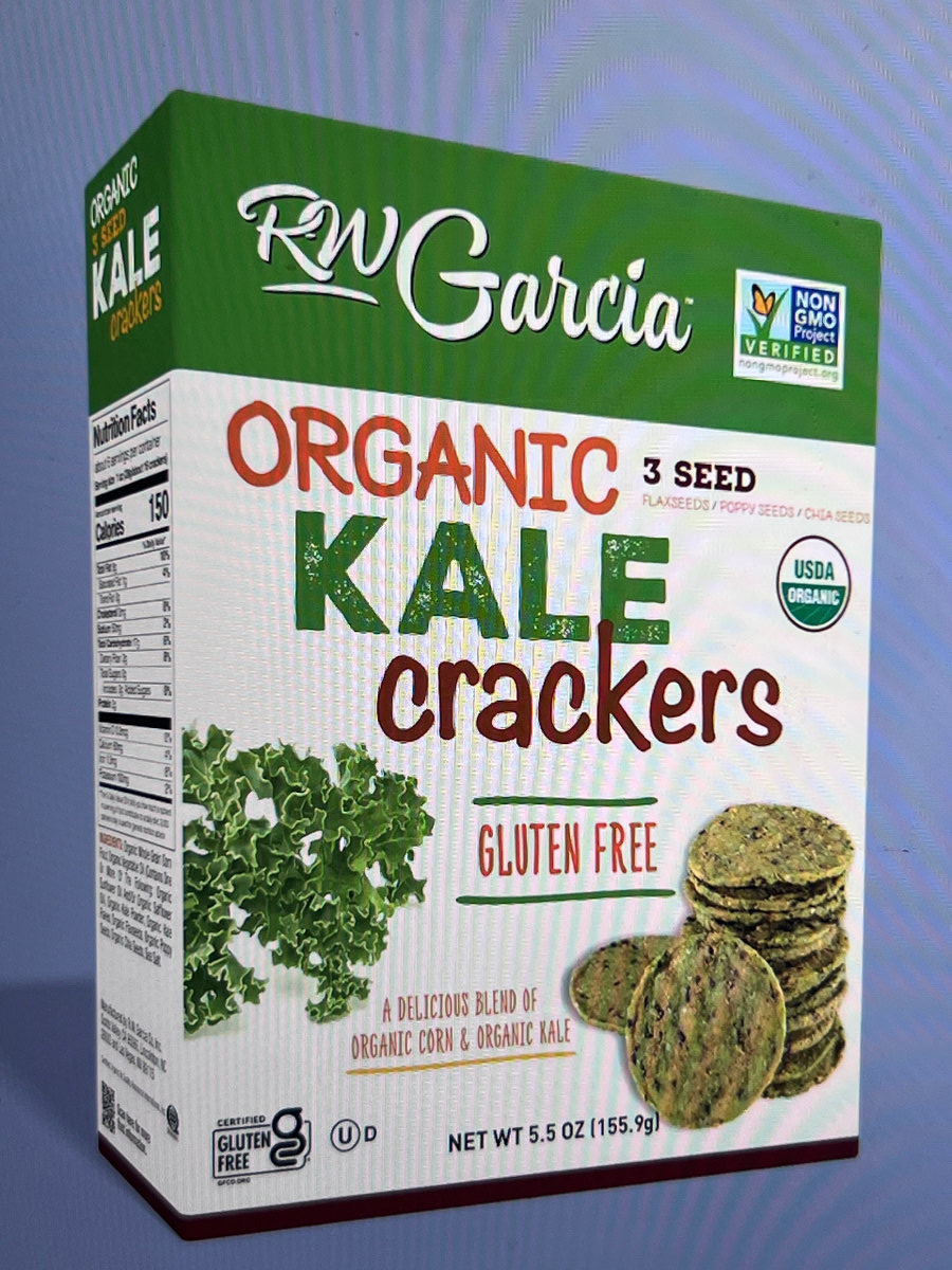RW Garcia - 3 Seed Crackers - Kale