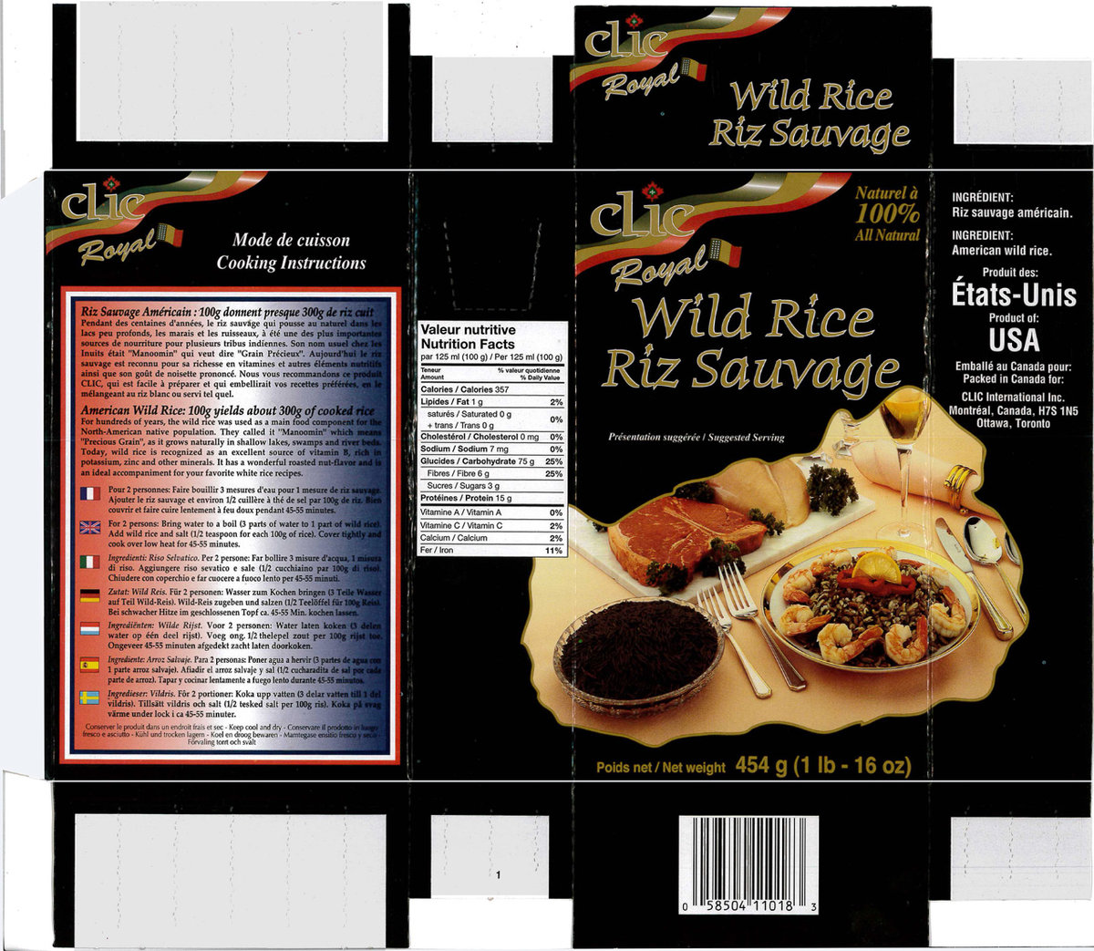 Clic - Wild Rice - 454g