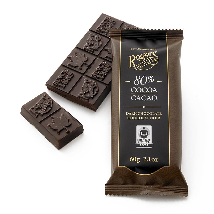 Rogers - 80% Dark Chocolate Bar