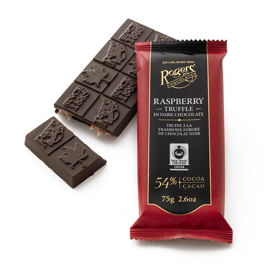 Rogers - Raspberry Truffle Dark Chocolate Bar