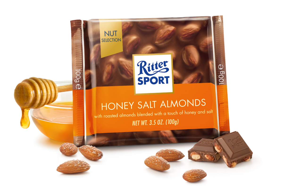 Ritter Sport - Milk Chocolate with Honey Salted Almonds