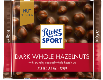 Ritter Sport - Dark Chocolate with Whole Hazelnut