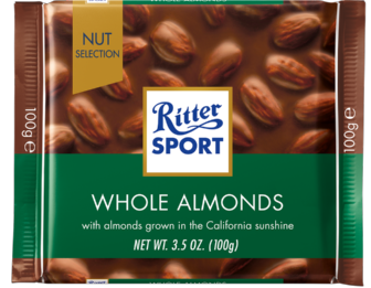 Ritter Sport - Milk Chocolate with Whole Almonds