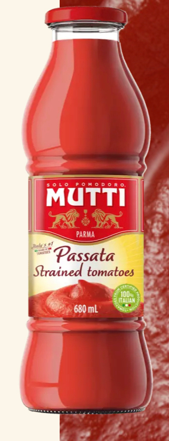 Mutti - Passata Puree with Fresh Basil